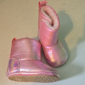 Bebe Shimmering Pink Kids Boots